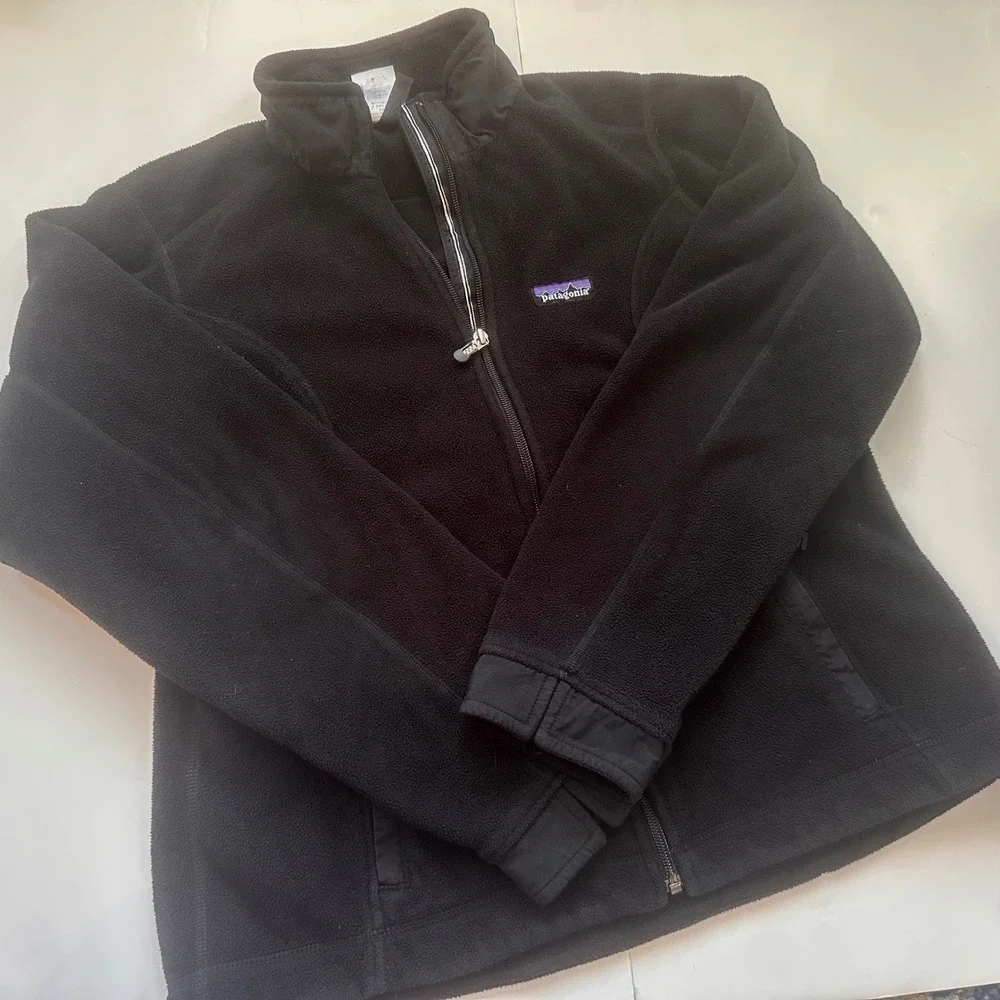 Patagonia Better Sweater‎ Full Zip Fleece Jacket Black Womens Large L 25539